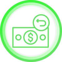 Line Green Circle Gradient Design vector