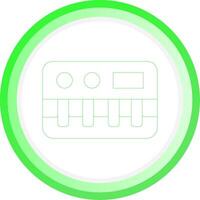 Line Green Circle Gradient Design vector