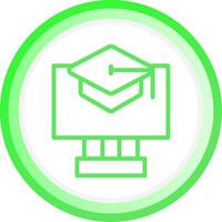 Online Courses Creative Icon Design vector