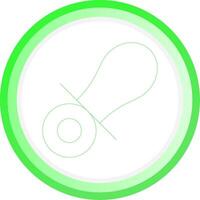 Line Green Circle Gradient Design vector