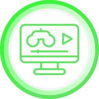 Game Streaming Creative Icon Design vector