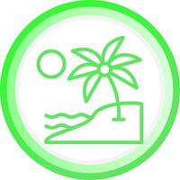 Island Landscape Creative Icon Design vector