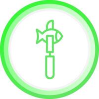 Fillet Knife Creative Icon Design vector