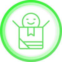 Line Green Circle Gradient Design vector