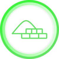 Line Green Circle Gradient Design vector