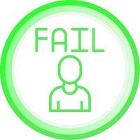 Fail Creative Icon Design vector