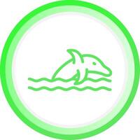 Dolphin Creative Icon Design vector