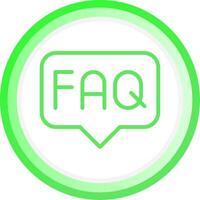 FAQ Creative Icon Design vector