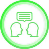 Face To Face Creative Icon Design vector