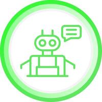 Chatbot Creative Icon Design vector