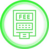 ATM Fees Creative Icon Design vector
