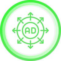 Advertising Submission Creative Icon Design vector