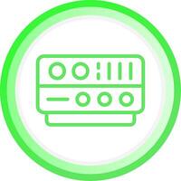 Line Green Circle Gradient Design vector