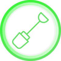 Line Green Circle Gradient Design vector