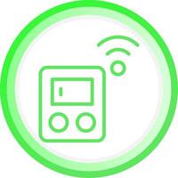 Line Green Circle Gradient Design vector