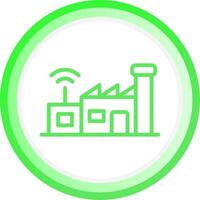 Line Green Circle Gradient Design vector