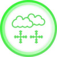 Snowy Creative Icon Design vector