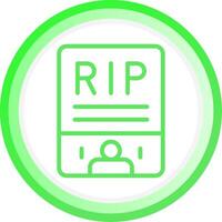 Obituary Creative Icon Design vector