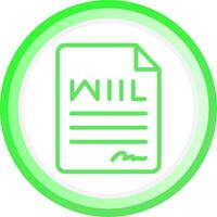 Last Will Creative Icon Design vector