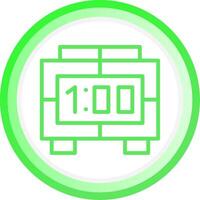 Digital Clock Creative Icon Design vector