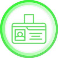 Identification Card Creative Icon Design vector