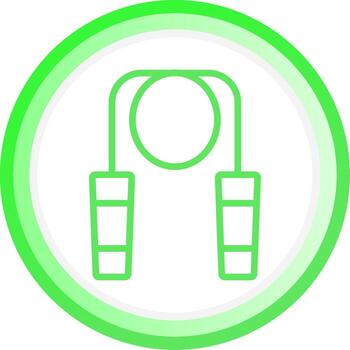 Jumping Rope Creative Icon Design vector