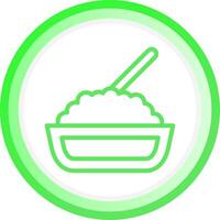 Line Green Circle Gradient Design vector