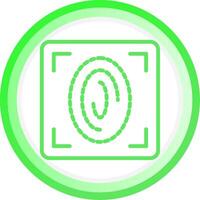 Fingerprint Scan Creative Icon Design vector