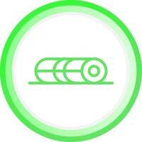 Foam Roller Creative Icon Design vector
