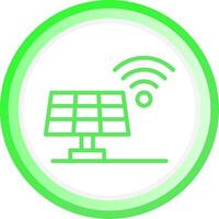 Solar Panel Creative Icon Design vector