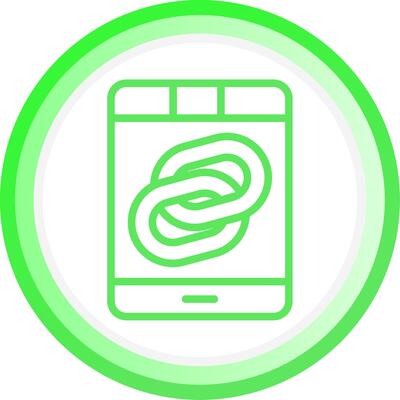 Line Green Circle Gradient Design