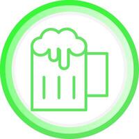Line Green Circle Gradient Design vector