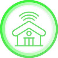 Smart Home Creative Icon Design vector