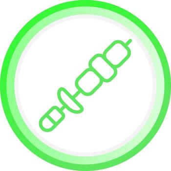 Line Green Circle Gradient Design vector