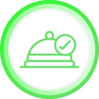 Line Green Circle Gradient Design vector