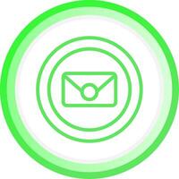 Circle Envelope Creative Icon Design vector