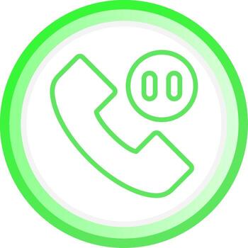teléfono pausa creativo icono diseño vector