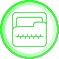 Zip Folder Creative Icon Design vector