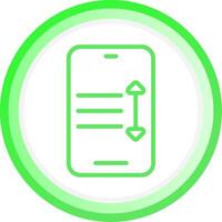 Line Green Circle Gradient Design vector