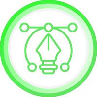 Line Green Circle Gradient Design vector
