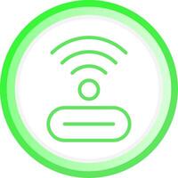 Line Green Circle Gradient Design vector