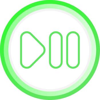 Line Green Circle Gradient Design vector