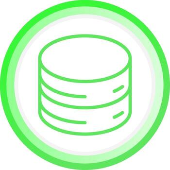 línea verde circulo degradado diseño vector