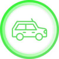 Line Green Circle Gradient Design vector