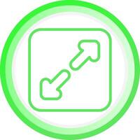 Line Green Circle Gradient Design vector