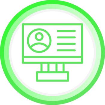 diseño de icono creativo de perfil vector