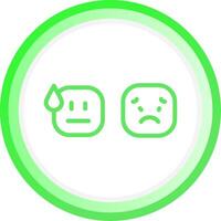 Basic Emotion Creative Icon Design vector