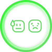 Basic Emotion Creative Icon Design vector