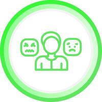 Using Emotions Creative Icon Design vector