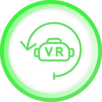 Virtual Reality Creative Icon Design vector